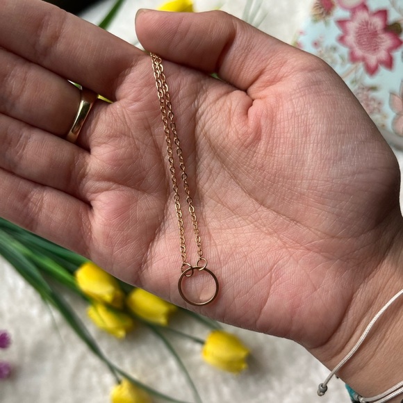 JEWELRY NECKLACE GOLD KARMA PENDANT - Picture 3 of 5